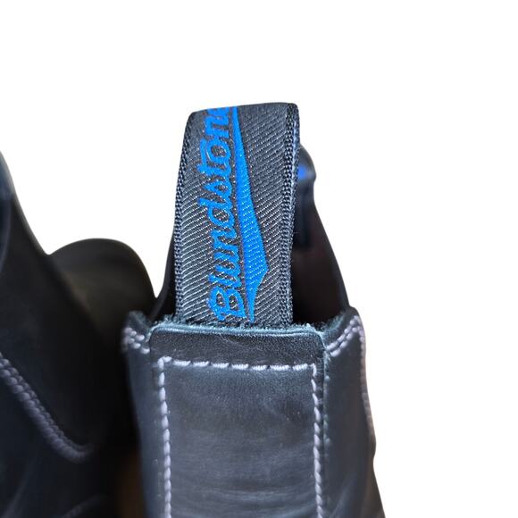 Blundstone Stout Steel Toe Black Chelsea Work Boot  Excellent Mens AU 9.5, US 10 - Picture 5 of 10